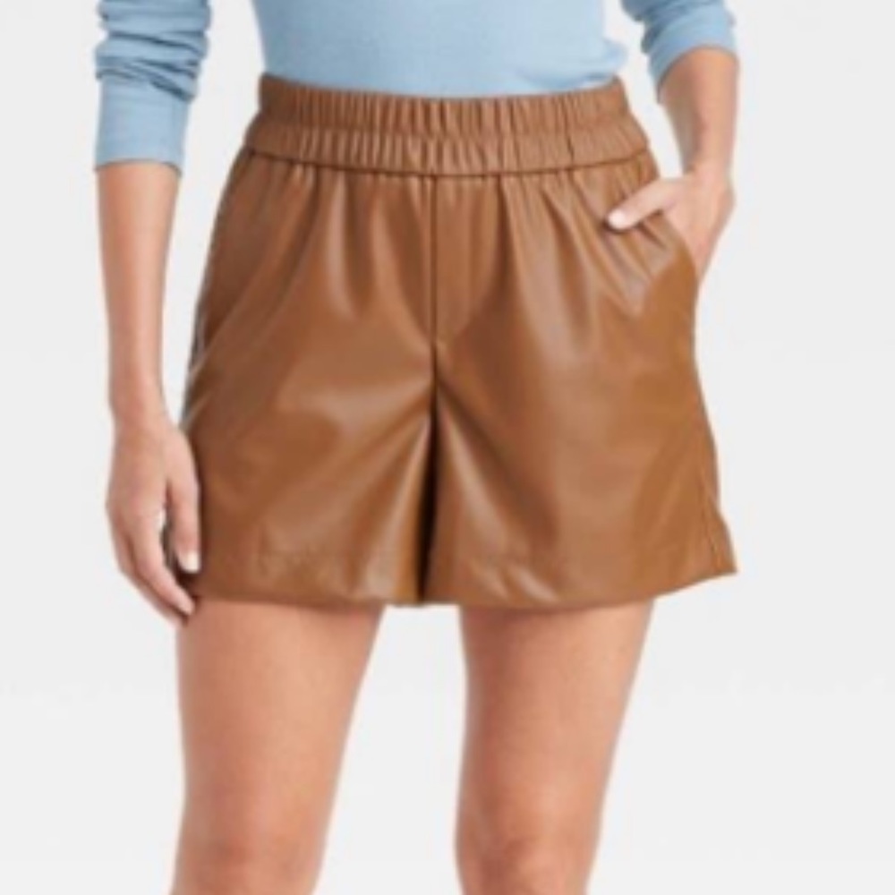 A New Day faux leather shorts from Target
